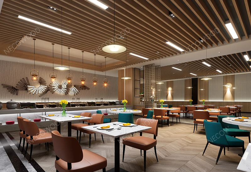 Necowood ra mắt tấm trần WPC & tấm tường WPC nội thất cao cấp cho xây dựng thương mại và dân dụng toàn cầu