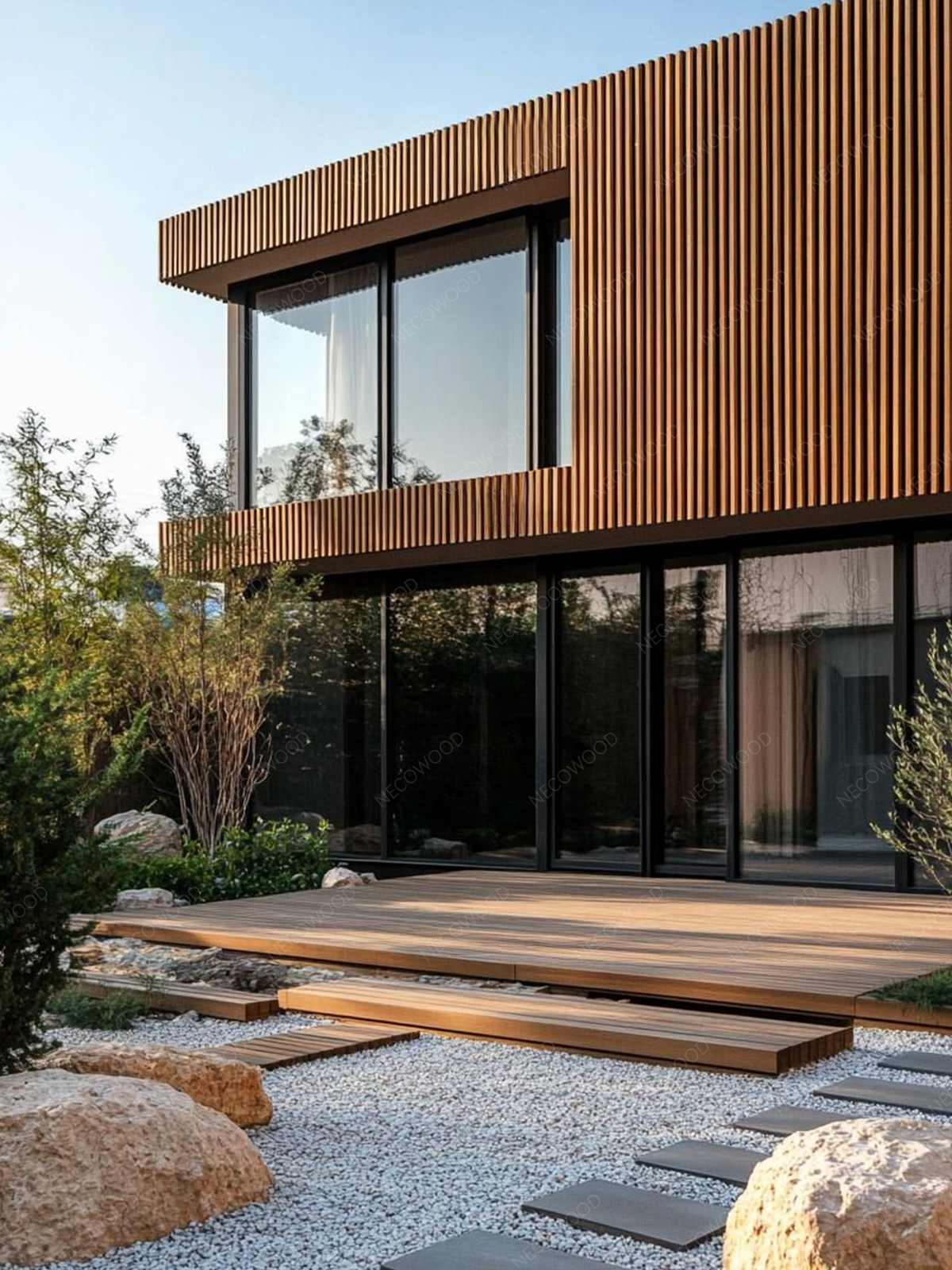 Thời tiết thế giới: WPC phủ Necowood ASA – Siêu bền, nhẹ khi vận chuyển, không cần bảo trì