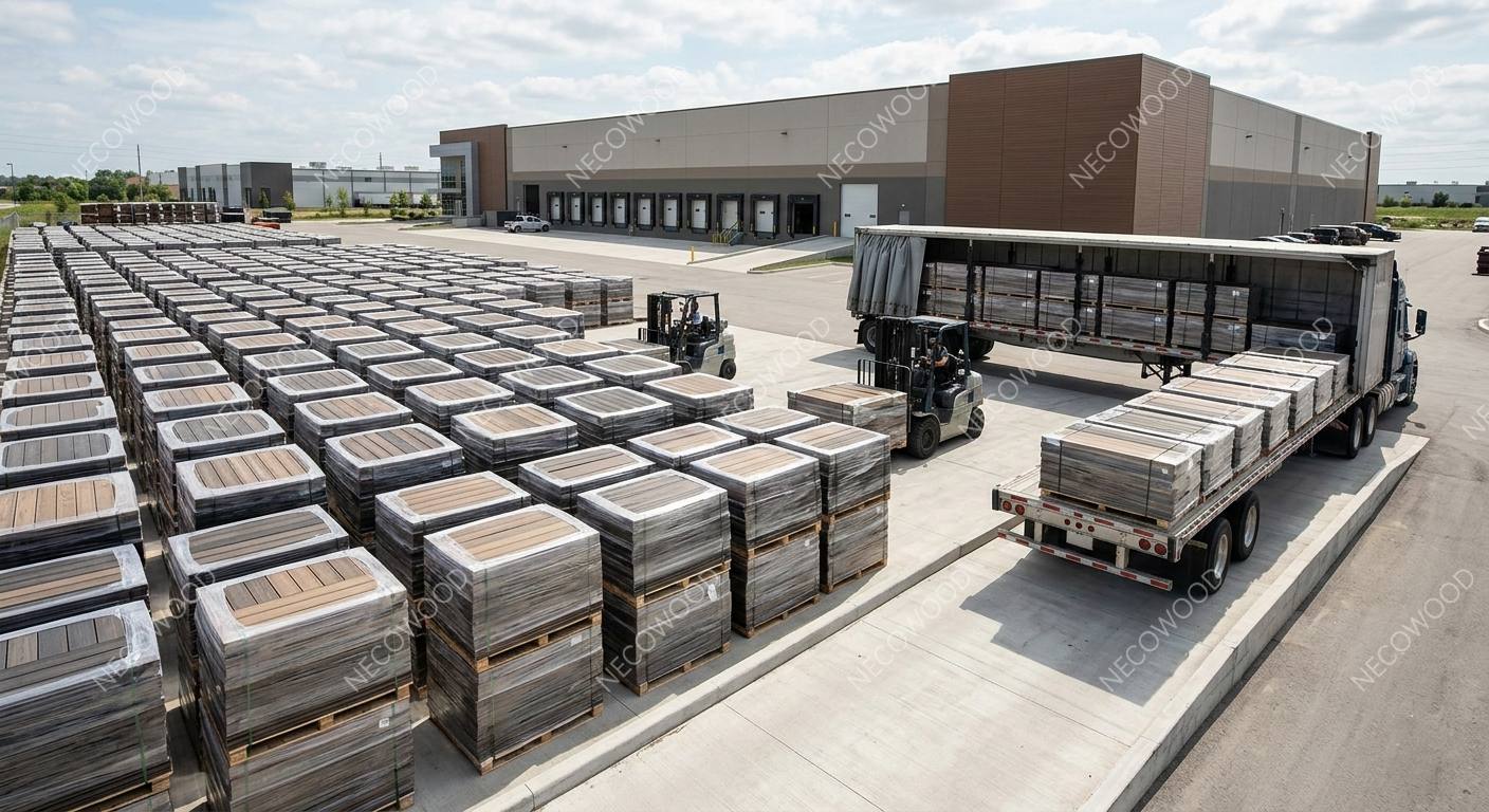 Modern residential home in Vancouver showcasing seamless integrated design with Necowood minimalist wall cladding and decking